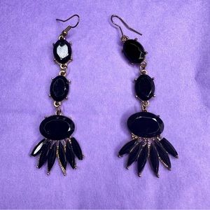 Gorgeous Black Drop Earrings!